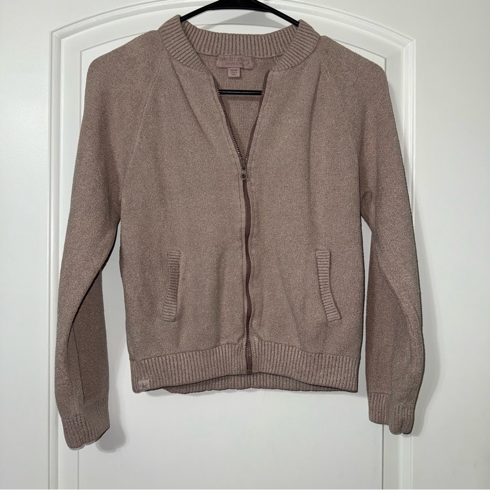 Barefoot Dreams CozyChic Ultra Lite Jacket Girls Size 12/14 Youth